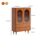 Modern Two Drawer Accent Cabinet Rectangular Wooden and Glass 1-Door Cabinet Clearhalo 'Cabinets & Chests' 'cabinets_chests' 'furn' 'furn_cabinets_chests' 'Furniture' 'Living Room Furniture' 6993576
