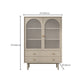 Contemporary Solid Wood Accent Cabinet Beige 2/4-Drawer Chest with Rattan Accent Clearhalo 'Cabinets & Chests' 'cabinets_chests' 'furn' 'furn_cabinets_chests' 'Furniture' 'Living Room Furniture' 6993585