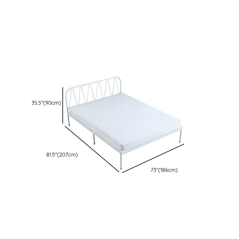 Lit standard Glam Standard Metal Open-Frame avec des jambes en or personnalisées