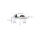 Contemporary Round Terrazzo Coffee Table in White Acrylic Legs 1 Single Cocktail Table Clearhalo 'Coffee & Accent Tables' 'Coffee Tables' 'coffee_tables' 'furn' 'furn_coffee_tables' 'Furniture' 'Living Room Furniture' 6993675