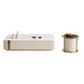 Slate Rectangular Coffee Table White Coffee Table Set with Drawer Clearhalo 'Coffee & Accent Tables' 'Coffee Tables' 'coffee_tables' 'furn' 'furn_coffee_tables' 'Furniture' 'Living Room Furniture' 6993723