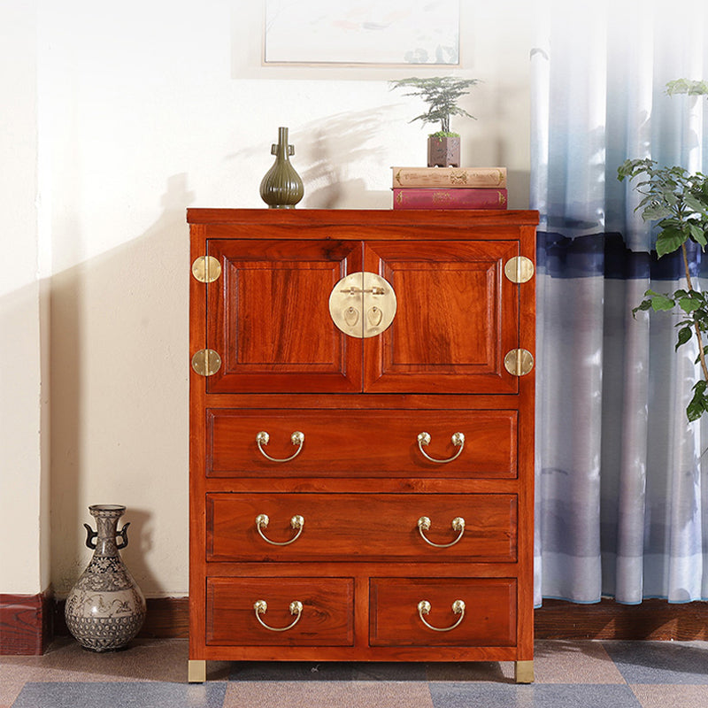Minimalistic Brown/Wood Accent Chest with Drawers and Wooden Legs Clearhalo 'Cabinets & Chests' 'cabinets_chests' 'furn' 'furn_cabinets_chests' 'Furniture' 'Living Room Furniture' 6993739