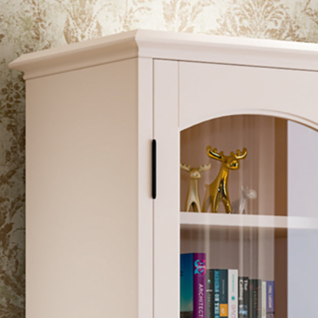 Contemporary Solid Wood Side Cabinet 2-Door and 2-Drawer Water Resistant Chest in White Clearhalo 'Cabinets & Chests' 'cabinets_chests' 'furn' 'furn_cabinets_chests' 'Furniture' 'Living Room Furniture' 6993758