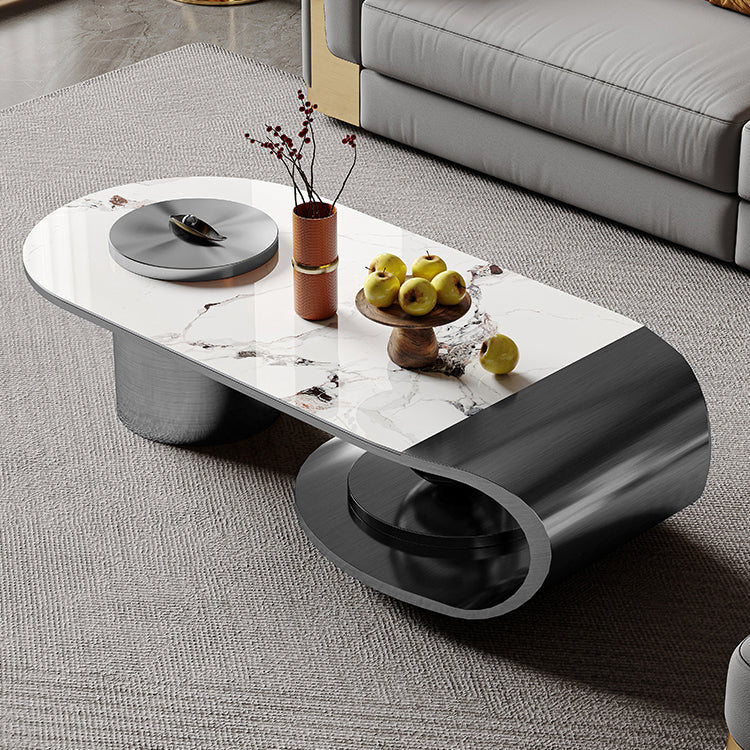 Tavolino da cocktail glam in acciaio inossidabile tavolino