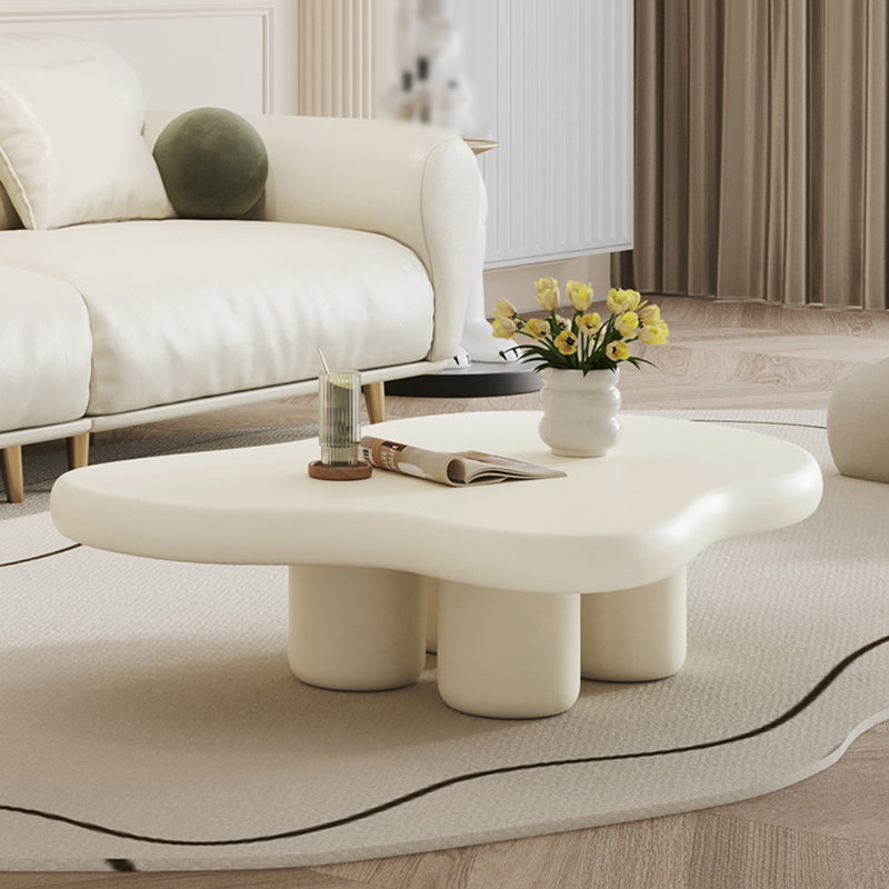 11"H Contemporary Coffee Table 4 Legs Single Coffee Cocktail Table Clearhalo 'Coffee & Accent Tables' 'Coffee Tables' 'coffee_tables' 'furn' 'furn_coffee_tables' 'Furniture' 'Living Room Furniture' 6993951