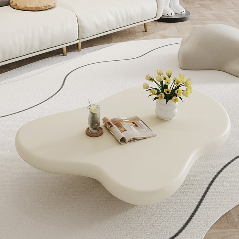 11"H Contemporary Coffee Table 4 Legs Single Coffee Cocktail Table Clearhalo 'Coffee & Accent Tables' 'Coffee Tables' 'coffee_tables' 'furn' 'furn_coffee_tables' 'Furniture' 'Living Room Furniture' 6993953