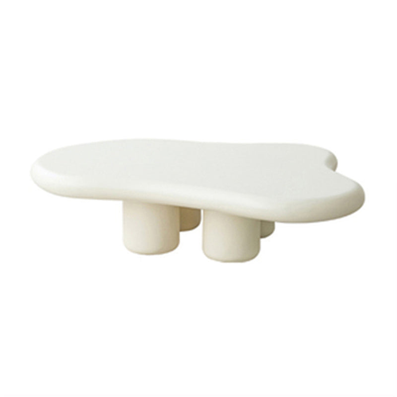11"H Contemporary Coffee Table 4 Legs Single Coffee Cocktail Table Clearhalo 'Coffee & Accent Tables' 'Coffee Tables' 'coffee_tables' 'furn' 'furn_coffee_tables' 'Furniture' 'Living Room Furniture' 6993954