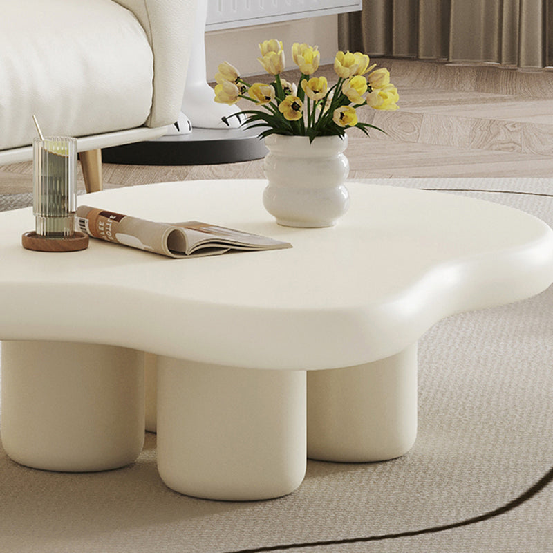 11"H Contemporary Coffee Table 4 Legs Single Coffee Cocktail Table Clearhalo 'Coffee & Accent Tables' 'Coffee Tables' 'coffee_tables' 'furn' 'furn_coffee_tables' 'Furniture' 'Living Room Furniture' 6993956