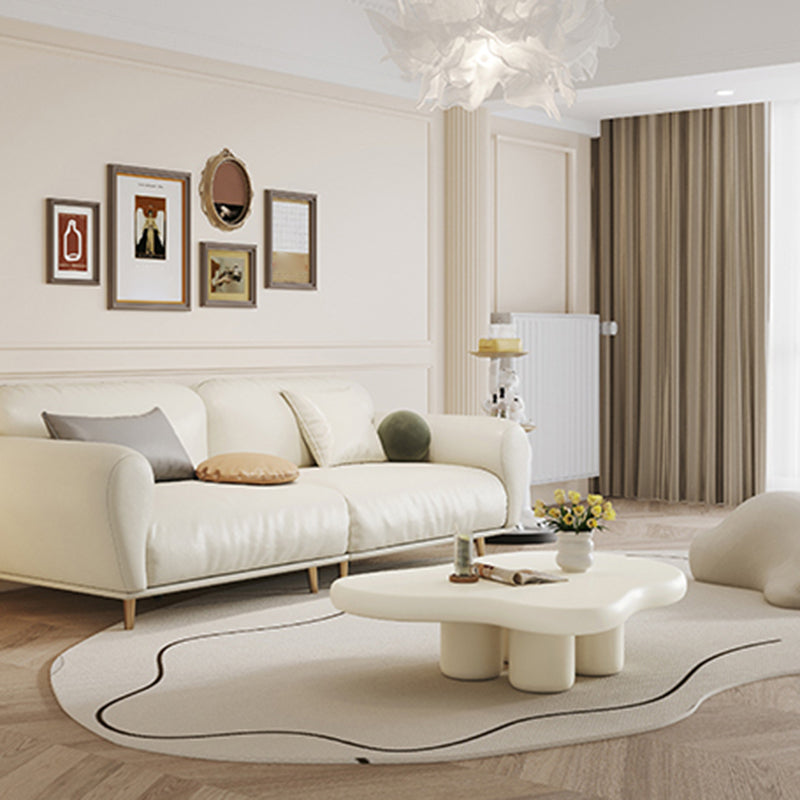 11"H Contemporary Coffee Table 4 Legs Single Coffee Cocktail Table Clearhalo 'Coffee & Accent Tables' 'Coffee Tables' 'coffee_tables' 'furn' 'furn_coffee_tables' 'Furniture' 'Living Room Furniture' 6993958
