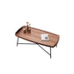 Contemporary Coffee Table Wooden Brown Coffee Cocktail Table 47"L x 26"W x 15"H Clearhalo 'Coffee & Accent Tables' 'Coffee Tables' 'coffee_tables' 'furn' 'furn_coffee_tables' 'Furniture' 'Living Room Furniture' 6994002