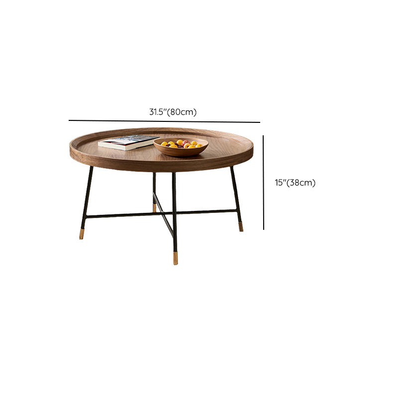 Contemporary Coffee Table Wooden Brown Coffee Cocktail Table Clearhalo 'Coffee & Accent Tables' 'Coffee Tables' 'coffee_tables' 'furn' 'furn_coffee_tables' 'Furniture' 'Living Room Furniture' 6994008