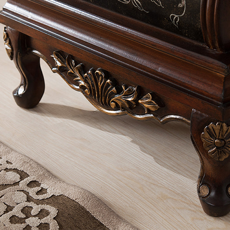 Industrial Side Cabinet in Solid Wood with 7 Drawers Bracket Legs Accent Chest Clearhalo 'Cabinets & Chests' 'cabinets_chests' 'furn' 'furn_cabinets_chests' 'Furniture' 'Living Room Furniture' 6994019