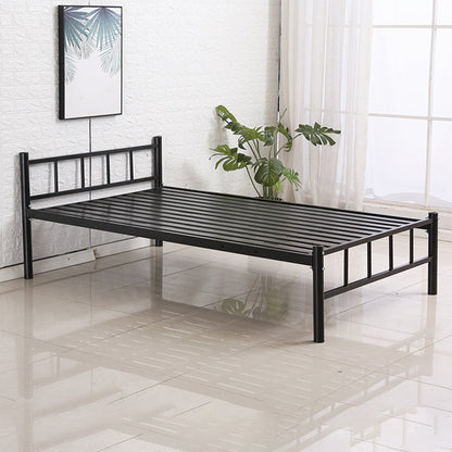 Follo metallico in metallo nero telaio industriale in stile industriale letto aperto con telaio aperto