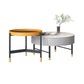 Modern Round Nesting Coffee Table Set Frame Coffee Table with Storage Clearhalo 'Coffee & Accent Tables' 'Coffee Tables' 'coffee_tables' 'furn' 'furn_coffee_tables' 'Furniture' 'Living Room Furniture' 6994099