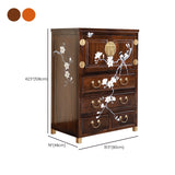 Mid Century Modern Square Accent Cabinet Antique Finish Cabinet With Doors Clearhalo 'Cabinets & Chests' 'cabinets_chests' 'furn' 'furn_cabinets_chests' 'Furniture' 'Living Room Furniture' 6994139