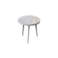 Eigentijdse ronde terrazzo cocktailtafel metaal/acryl salontafel met 3 poten
