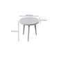 Eigentijdse ronde terrazzo cocktailtafel metaal/acryl salontafel met 3 poten