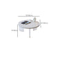 Eigentijdse ronde terrazzo cocktailtafel metaal/acryl salontafel met 3 poten