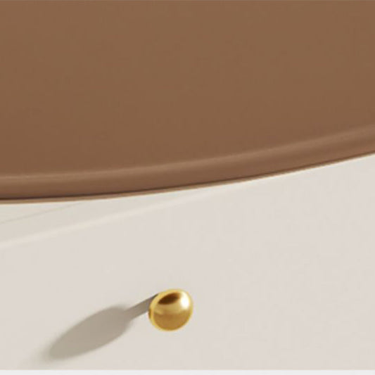 Piedistallo tavolino da caffè a 2 pezzi Set moderno tavolo da cocktail top rotondo con archiviazione