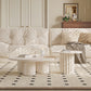 Contemporary Coffee Table Wooden Round Coffee Cocktail Table Clearhalo 'Coffee & Accent Tables' 'Coffee Tables' 'coffee_tables' 'furn' 'furn_coffee_tables' 'Furniture' 'Living Room Furniture' 6994359