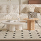 Contemporary Coffee Table Wooden Round Coffee Cocktail Table 31.5"L x 31.5"W x 14"H + 20"L x 20"W x 16"H Natural Clearhalo 'Coffee & Accent Tables' 'Coffee Tables' 'coffee_tables' 'furn' 'furn_coffee_tables' 'Furniture' 'Living Room Furniture' 6994360