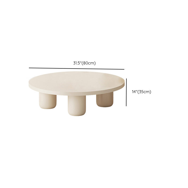 Contemporary Coffee Table Wooden Round Coffee Cocktail Table Clearhalo 'Coffee & Accent Tables' 'Coffee Tables' 'coffee_tables' 'furn' 'furn_coffee_tables' 'Furniture' 'Living Room Furniture' 6994370