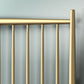 Metal and Wood Standard Bed Rectangular Slat Bed with Headboard