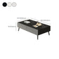 Rectangle Single Coffee Table Four Legs Coffee Table with Storage Clearhalo 'Coffee & Accent Tables' 'Coffee Tables' 'coffee_tables' 'furn' 'furn_coffee_tables' 'Furniture' 'Living Room Furniture' 6994450