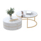 Round Nesting Coffee Table Set Frame Coffee Table with Storage Clearhalo 'Coffee & Accent Tables' 'Coffee Tables' 'coffee_tables' 'furn' 'furn_coffee_tables' 'Furniture' 'Living Room Furniture' 6994521