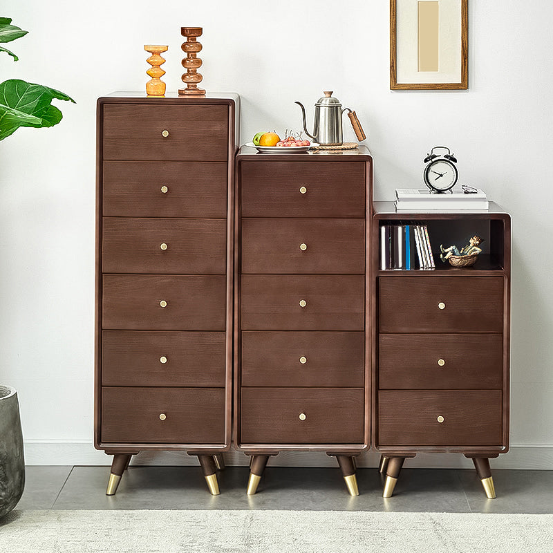 Solid Wood Accent Chest Mid Century Modern 15.7" D Cabinet with Drawers Clearhalo 'Cabinets & Chests' 'cabinets_chests' 'furn' 'furn_cabinets_chests' 'Furniture' 'Living Room Furniture' 6994645