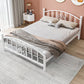 Modern Finish Metallic Open-Frame Bed Glam Wire-Grid Iron Bed Frame with Headboard
