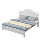 Victorian White Standard Bed Solid Wood Bed Frame with Custom Legs