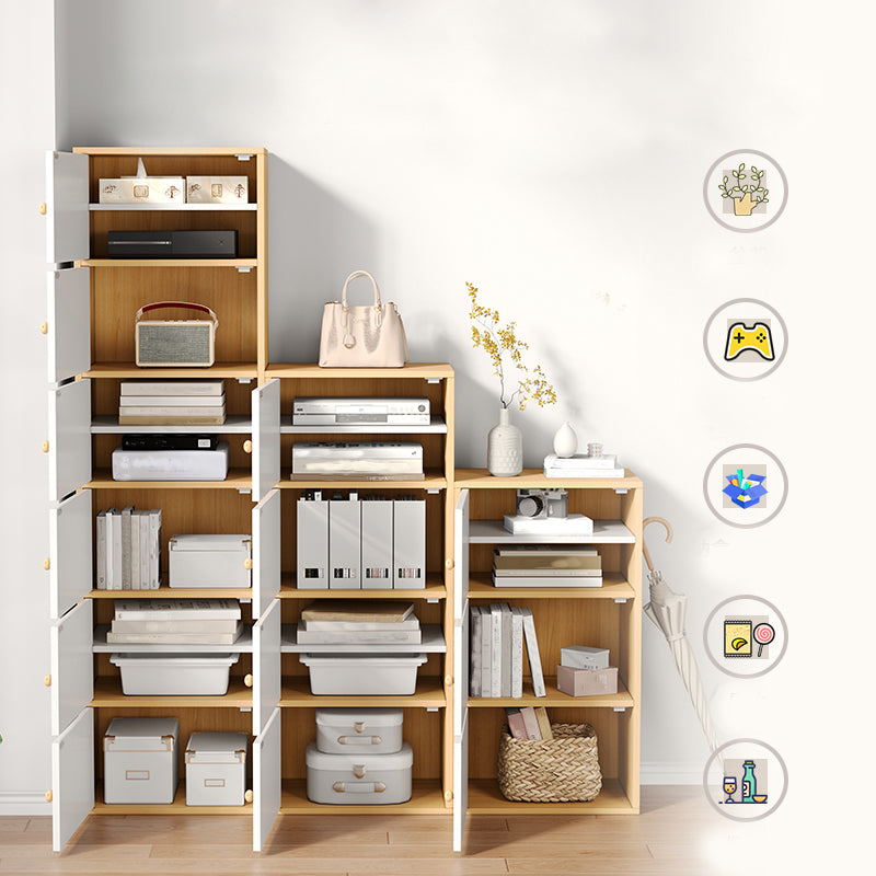 Contemporary Wooden Accent Cabinet Rectangle Storage Cabinet with Door Clearhalo 'Cabinets & Chests' 'cabinets_chests' 'furn' 'furn_cabinets_chests' 'Furniture' 'Living Room Furniture' 6994794