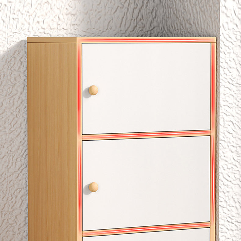 Contemporary Wooden Accent Cabinet Rectangle Storage Cabinet with Door