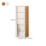 Contemporary Wooden Accent Cabinet Rectangle Storage Cabinet with Door