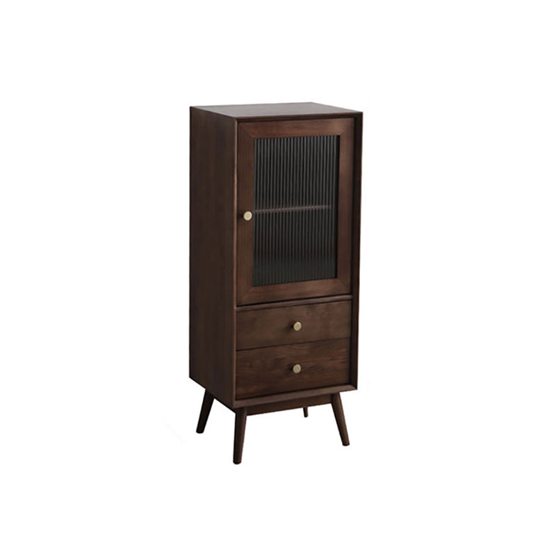 ガラスパーンアクセントキャビネットモダンスタイルの引き出し付き1ドアチェスト