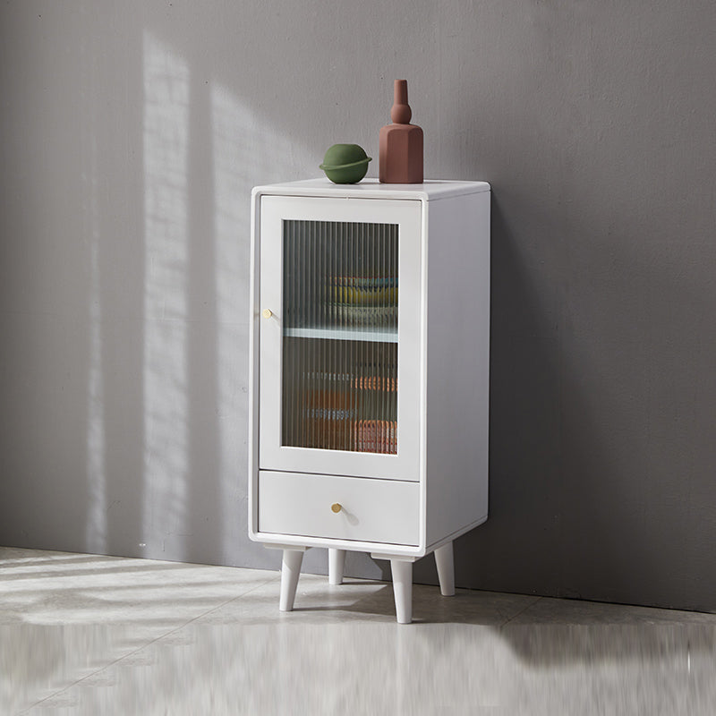 Gabinete de acento de vidrio con estilo moderno de 1 puro cofre con cajones