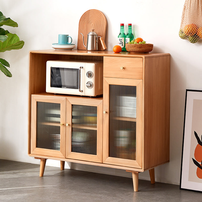 Gabinete de acento de vidrio con estilo moderno de 1 puro cofre con cajones