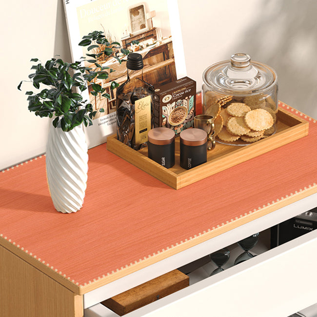 Modern White/Natural Chest with Wooden Drawers Rectangle Chest Clearhalo 'Cabinets & Chests' 'cabinets_chests' 'furn' 'furn_cabinets_chests' 'Furniture' 'Living Room Furniture' 6994880