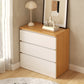 Modern White/Natural Chest with Wooden Drawers Rectangle Chest 23.5"L x 13"W x 25"H Natural 3 Clearhalo 'Cabinets & Chests' 'cabinets_chests' 'furn' 'furn_cabinets_chests' 'Furniture' 'Living Room Furniture' 6994881