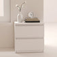 Modern White/Natural Chest with Wooden Drawers Rectangle Chest 16"L x 12"W x 16"H White 2 Clearhalo 'Cabinets & Chests' 'cabinets_chests' 'furn' 'furn_cabinets_chests' 'Furniture' 'Living Room Furniture' 6994889