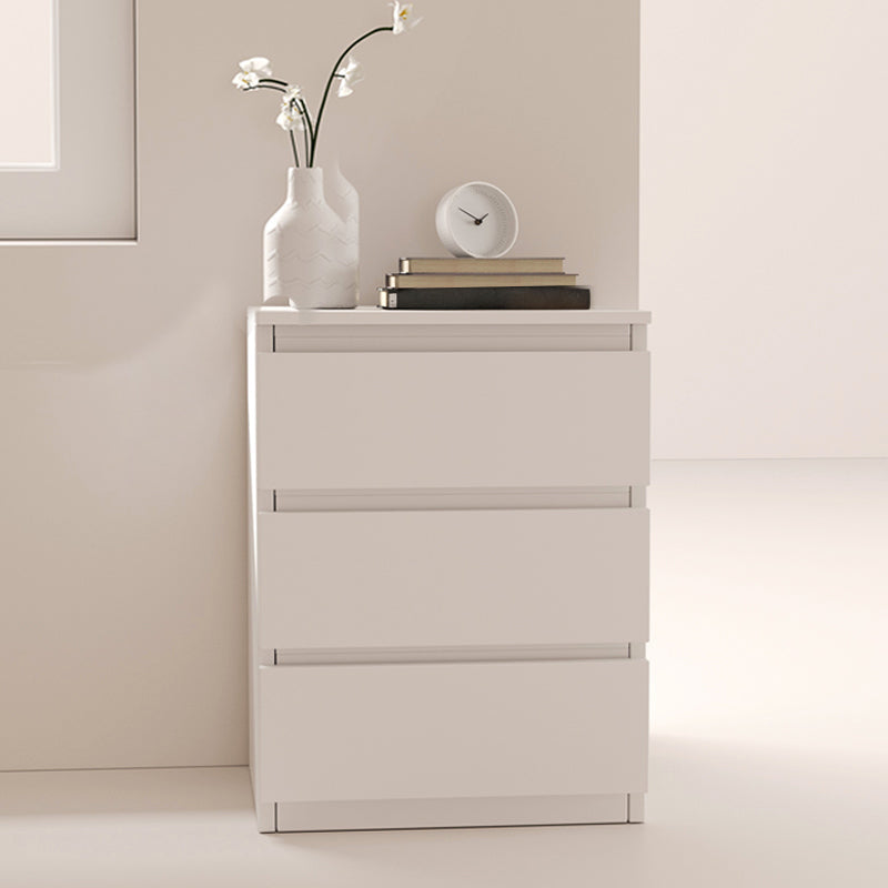 Modern White/Natural Chest with Wooden Drawers Rectangle Chest 16"L x 12"W x 23"H White 3 Clearhalo 'Cabinets & Chests' 'cabinets_chests' 'furn' 'furn_cabinets_chests' 'Furniture' 'Living Room Furniture' 6994892