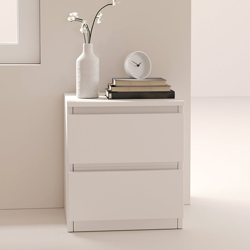 Modern White/Natural Chest with Wooden Drawers Rectangle Chest 13"L x 12"W x 16"H White 2 Clearhalo 'Cabinets & Chests' 'cabinets_chests' 'furn' 'furn_cabinets_chests' 'Furniture' 'Living Room Furniture' 6994893