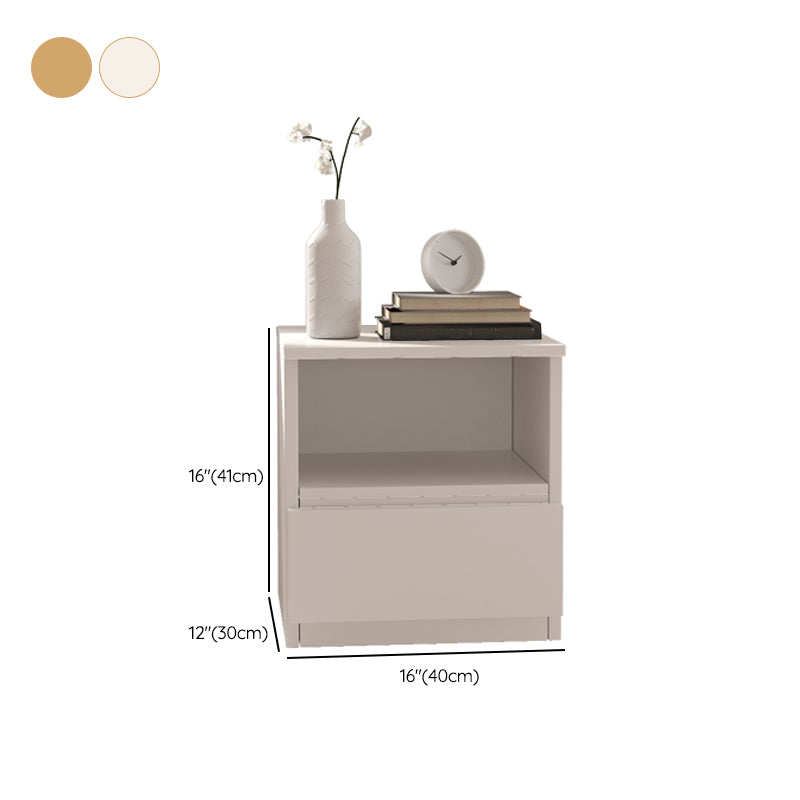 Modern White/Natural Chest with Wooden Drawers Rectangle Chest Clearhalo 'Cabinets & Chests' 'cabinets_chests' 'furn' 'furn_cabinets_chests' 'Furniture' 'Living Room Furniture' 6994900