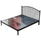Metal Bed Frame in Stainless Steel 40.16" H Open-Frame Bed with Headboard