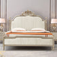 Victorian Upholstered Bed Frame with Nailhead Mattress Included Solid Wood Standard Bed Clearhalo 'Bedroom Furniture' 'Beds' 'furn' 'furn_beds' 'Furniture' 6995030
