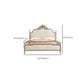 Victorian Upholstered Bed Frame with Nailhead Mattress Included Solid Wood Standard Bed Clearhalo 'Bedroom Furniture' 'Beds' 'furn' 'furn_beds' 'Furniture' 6995038