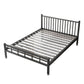 Contemporary Metal Standard Bed with Metal Legs Bed Frame with Headboard