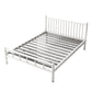 Contemporary Metal Standard Bed with Metal Legs Bed Frame with Headboard