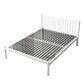 Contemporary Metal Standard Bed with Metal Legs Bed Frame with Headboard